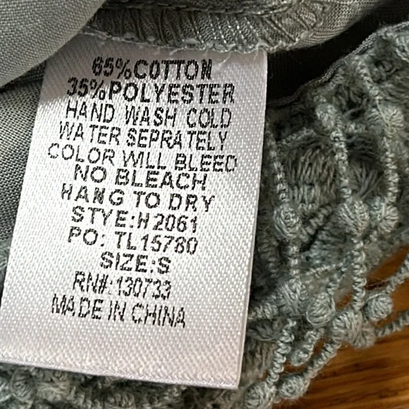 Umgee Shake it Off style green sleeveless dress. Fringe front. Size Small. NWT - Picture 7 of 12